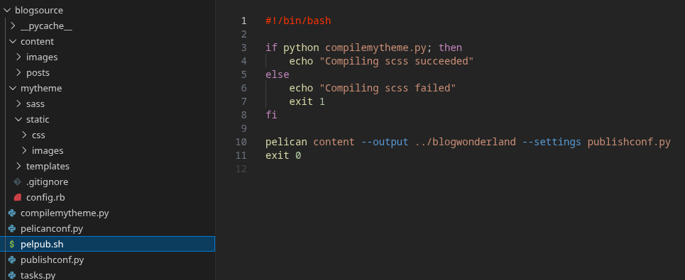 Old code for this blog